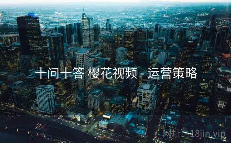十问十答 樱花视频 - 运营策略