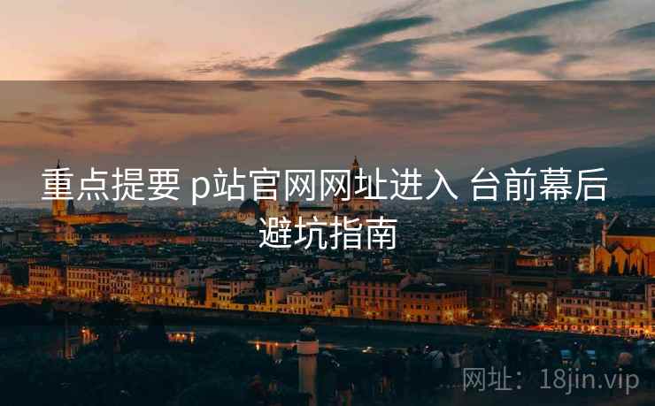 重点提要 p站官网网址进入 台前幕后 避坑指南