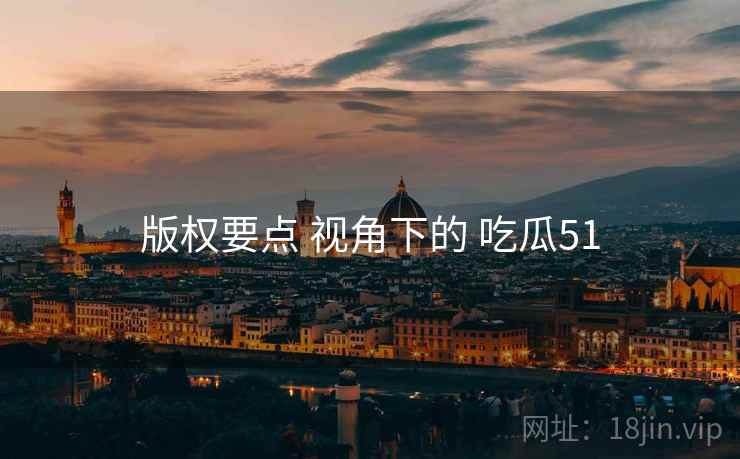 版权要点 视角下的 吃瓜51