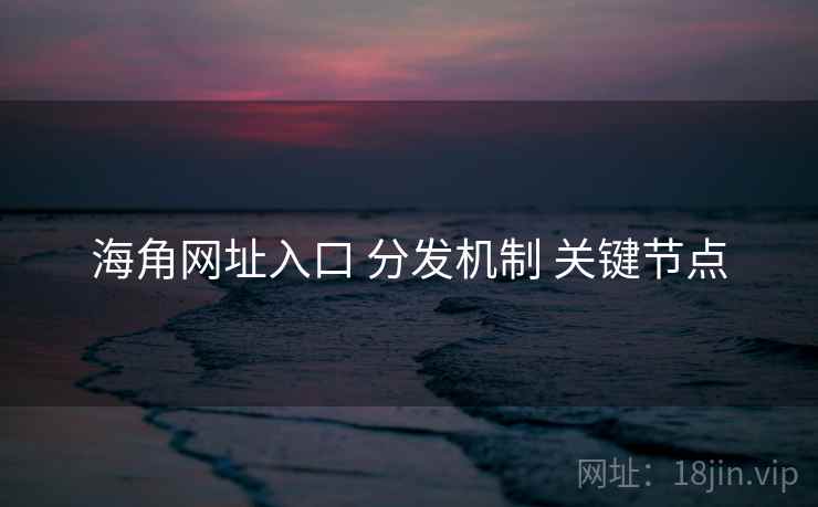 海角网址入口 分发机制 关键节点