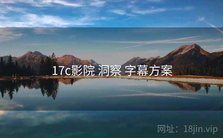 17c影院 洞察 字幕方案