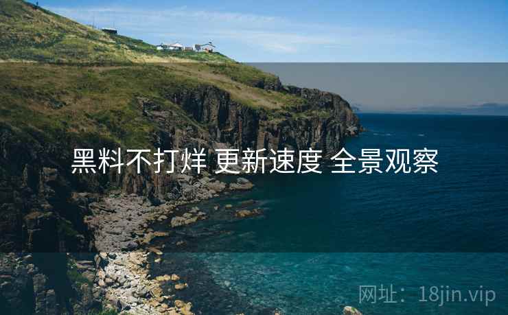 黑料不打烊 更新速度 全景观察