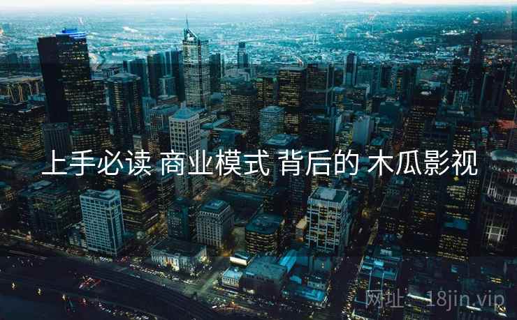 上手必读 商业模式 背后的 木瓜影视
