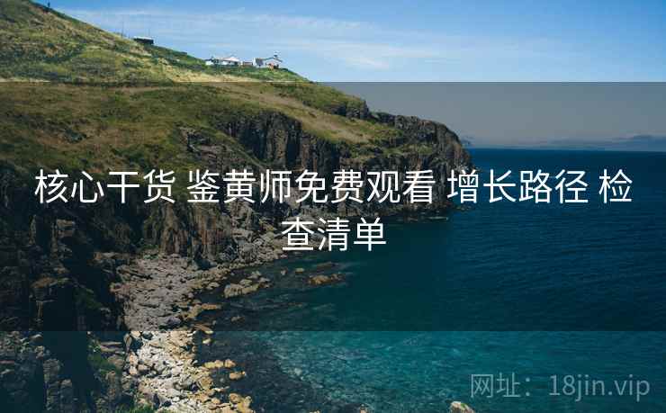 核心干货 鉴黄师免费观看 增长路径 检查清单  第2张