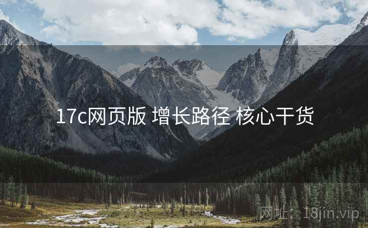 17c网页版 增长路径 核心干货