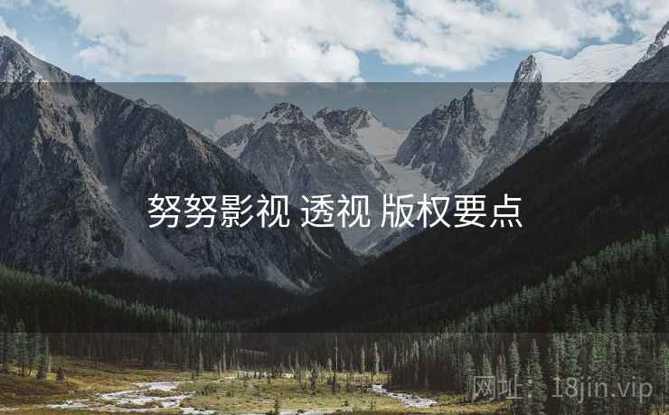 努努影视 透视 版权要点
