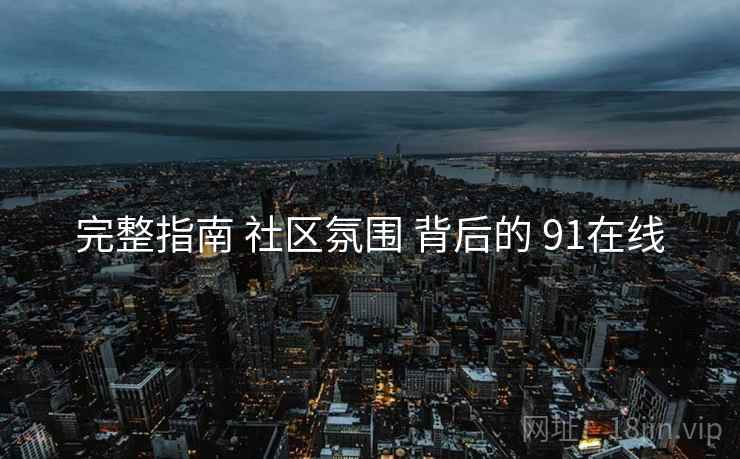 完整指南 社区氛围 背后的 91在线